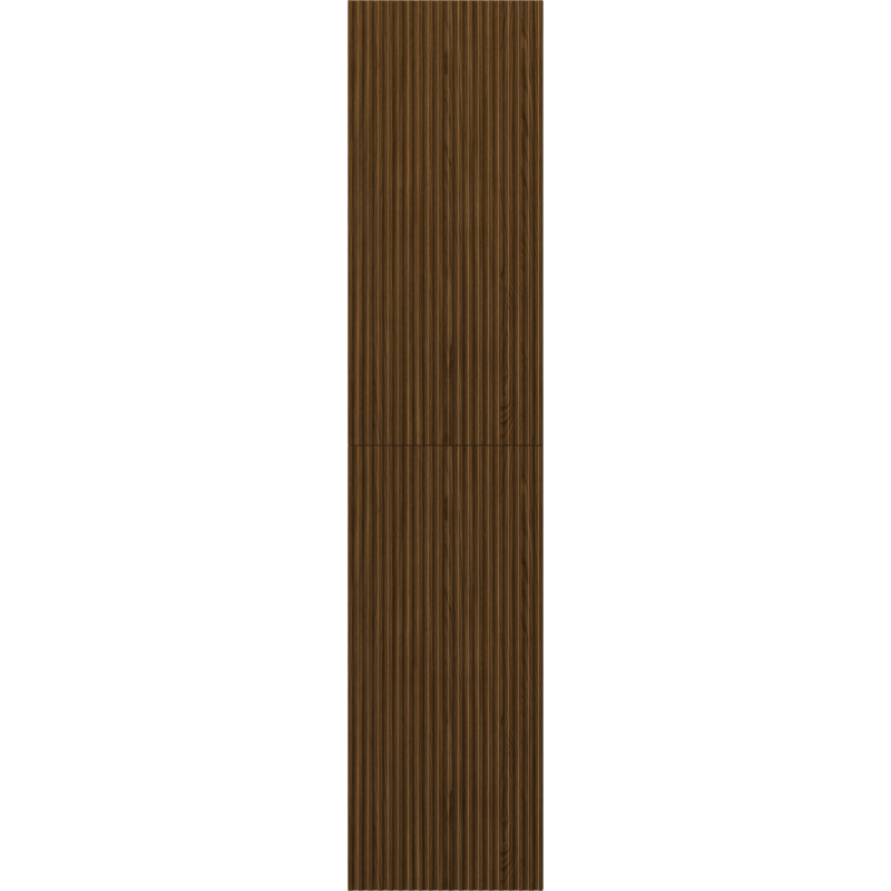 Mexen Rivel fürdőszobai oszlop 35 cm, 2 ajtó, bordázott, dió - 91A21-03016-2-BF86