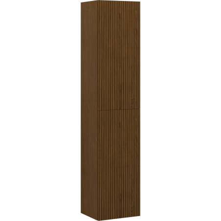 Mexen Rivel dulap de baie 35 cm, 2 uși, canelat, nuc - 91A21-03016-2-BF86