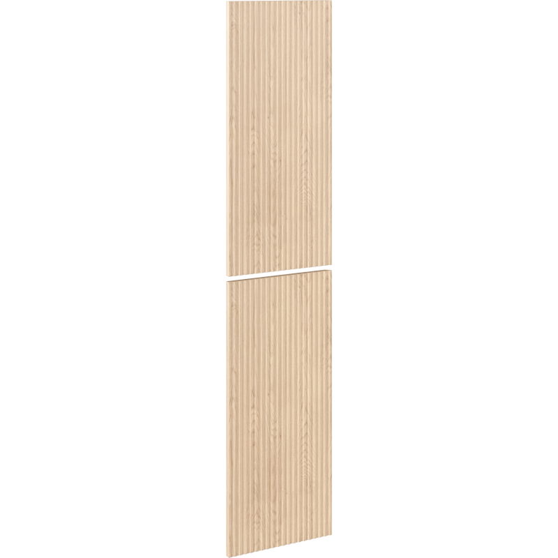 Mexen Rivel elülső, barázdált előlap fürdőszobai szekrény testhez 35 x 80 cm (2 db), tölgy - 91A21-1600-300-2-81