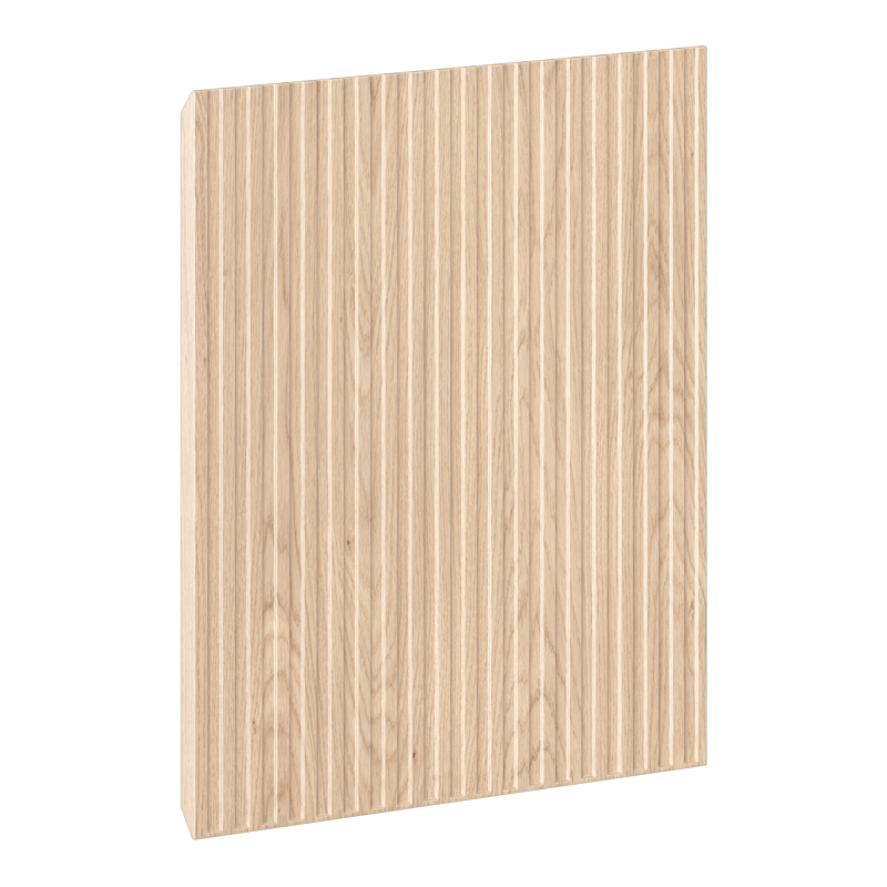 Mexen Rivel elülső barázdált fürdőszobai szekrénytesthez 30 x 43,5 cm, tölgy - 91A21-0300-470-1-81