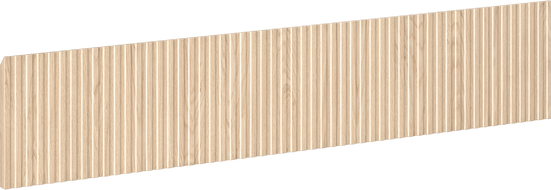 Mexen Rivel fațadă frontală canelată pentru corp dulap baie 80 x 20 cm, stejar - 91A20-0800-235-1-81