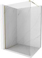 Mexen Kioto Walk-in zuhanyfal 140 x 200 cm, áttetsző 8 mm, arany - 800-140-101-50-00