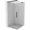 Cabină de duș Mexen Rox L cu deschidere glisantă 110 x 110 cm, transparentă, neagră - 8C2L-110-110-70-00