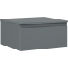 Mexen Orio dulap baie sub chiuvetă 50 cm cu blat, 1 sertar, grafit mat - 91A10-05023-1-BFC66