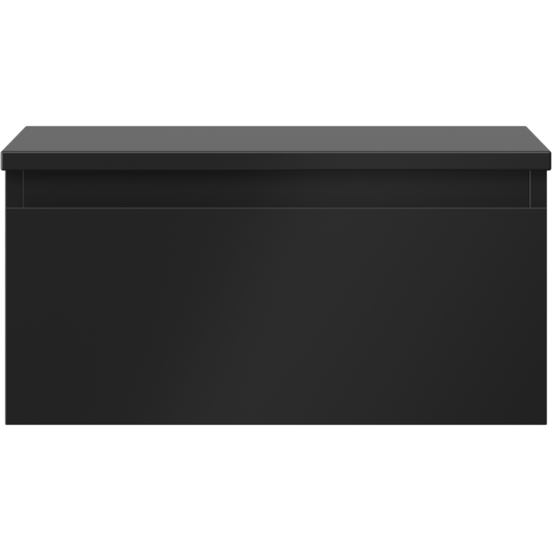 Mexen Orio dulap baie sub chiuvetă de 50 cm cu blat, 1 sertar, negru mat - 91A10-05023-1-BFC71