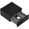 Mexen Orio dulap baie sub chiuvetă de 50 cm cu blat, 1 sertar, negru mat - 91A10-05023-1-BFC71