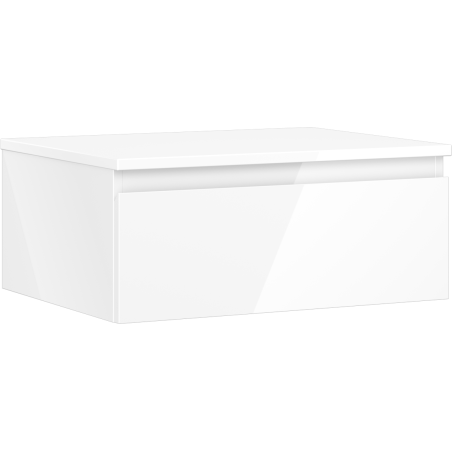 Mexen Orio dulap baie sub chiuvetă 60 cm cu blat, 1 sertar, alb lucios - 91A10-06023-1-BFC00