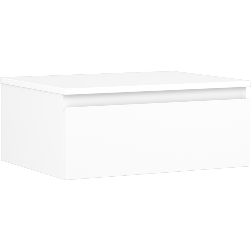 Mexen Orio dulap baie pentru chiuvetă 60 cm cu blat, 1 sertar, alb mat - 91A10-06023-1-BFC01