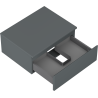 Mexen Orio dulap de baie sub lavoar 60 cm cu blat, 1 sertar, grafit mat - 91A10-06023-1-BFC66