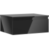 Mexen Orio dulap baie sub lavoar și blat 60 cm, 1 sertar, negru lucios - 91A10-06023-1-BFC70