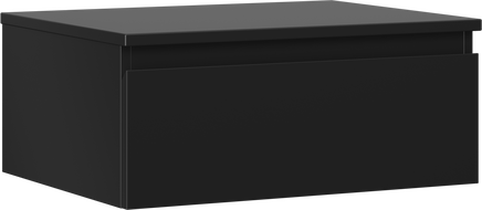 Mexen Orio fürdőszobai szekrény mosdó alá, 60 cm, lappal, 1 fiók, fekete matt - 91A10-06023-1-BFC71