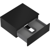 Mexen Orio dulap baie pentru lavoar 60 cm cu blat, 1 sertar, negru mat - 91A10-06023-1-BFC71