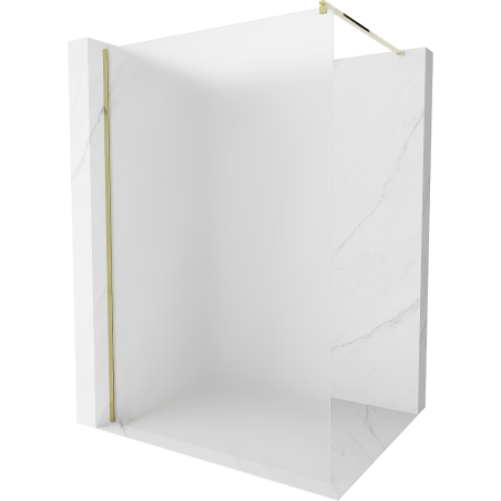 Mexen Kioto zuhanyfal Walk-in 120 x 200 cm, matt 8 mm, arany - 800-120-101-50-30