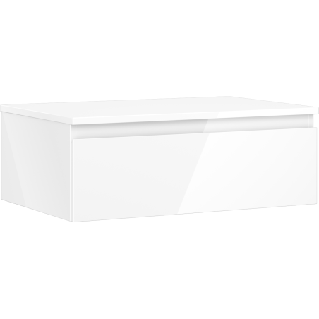 Mexen Orio dulap baie sub lavoar 70 cm cu blat, 1 sertar, alb lucios - 91A10-07023-1-BFC00