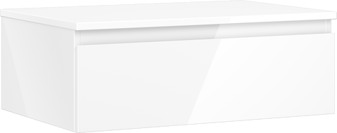 Mexen Orio dulap baie sub chiuvetă 70 cm cu blat, 1 sertar, alb lucios - 91A10-07023-1-BFC00