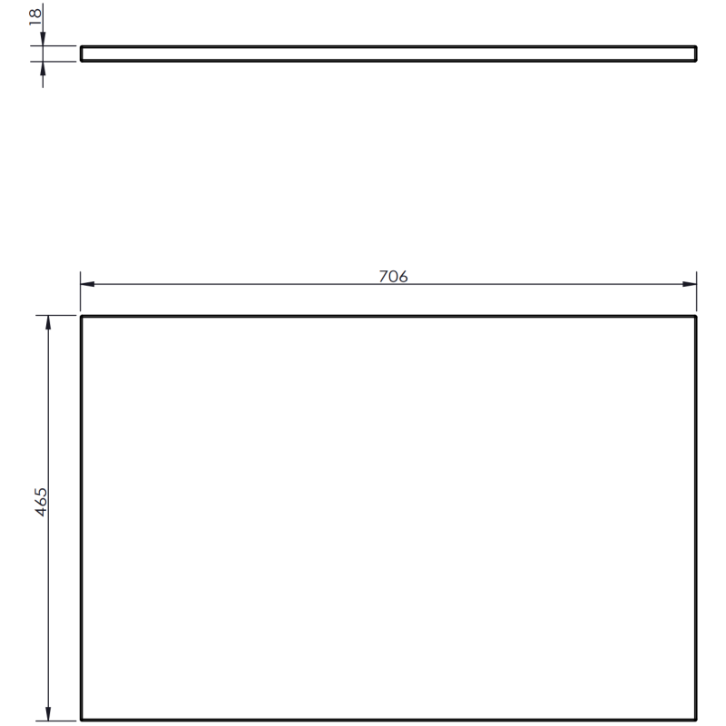 Mexen Orio dulap baie pentru chiuvetă 70 cm cu blat, 1 sertar, alb mat - 91A10-07023-1-BFC01
