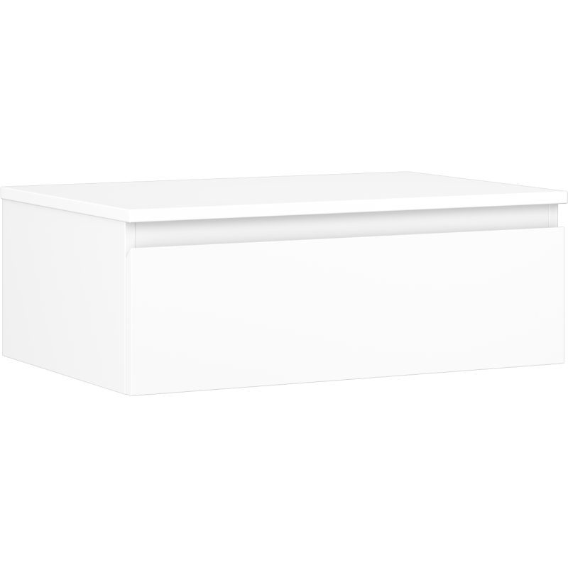 Mexen Orio dulap baie pentru chiuvetă 70 cm cu blat, 1 sertar, alb mat - 91A10-07023-1-BFC01