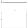 Mexen Orio dulap baie sub chiuvetă 70 cm cu blat, 1 sertar, grafit mat - 91A10-07023-1-BFC66