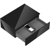 Mexen Orio dulap baie sub lavoar 70 cm cu blat, 1 sertar, negru lucios - 91A10-07023-1-BFC70