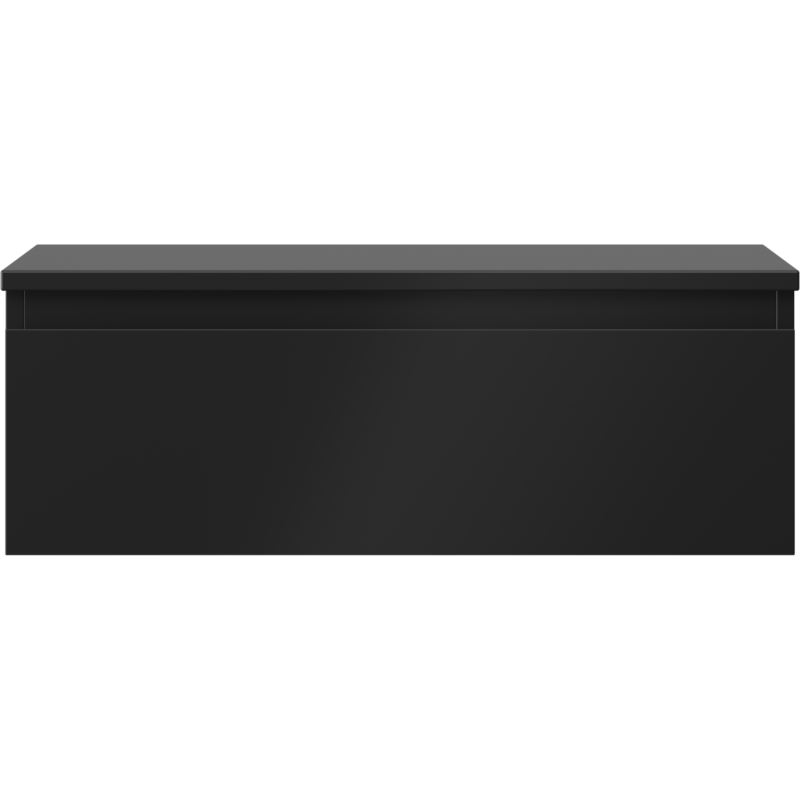 Mexen Orio dulap baie pentru lavoar 70 cm cu blat, 1 sertar, negru mat - 91A10-07023-1-BFC71