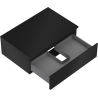 Mexen Orio dulap baie sub lavoar 70 cm cu blat, 1 sertar, negru mat - 91A10-07023-1-BFC71