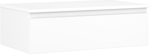 Mexen Orio dulap de baie cu blat de 80 cm, 1 sertar, alb mat - 91A10-08023-1-BFC01