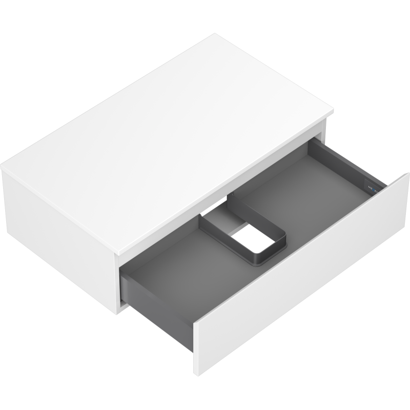 Mexen Orio dulap de baie cu blat de 80 cm, 1 sertar, alb mat - 91A10-08023-1-BFC01