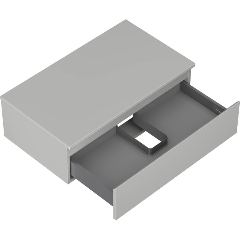 Mexen Orio dulap baie sub chiuvetă 80 cm cu blat, 1 sertar, gri mat - 91A10-08023-1-BFC62