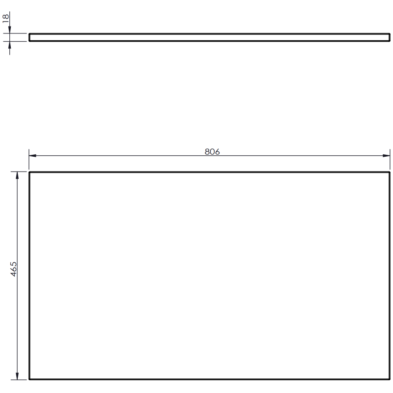 Mexen Orio dulap baie sub lavoar 80 cm cu blat, 1 sertar, negru lucios - 91A10-08023-1-BFC70