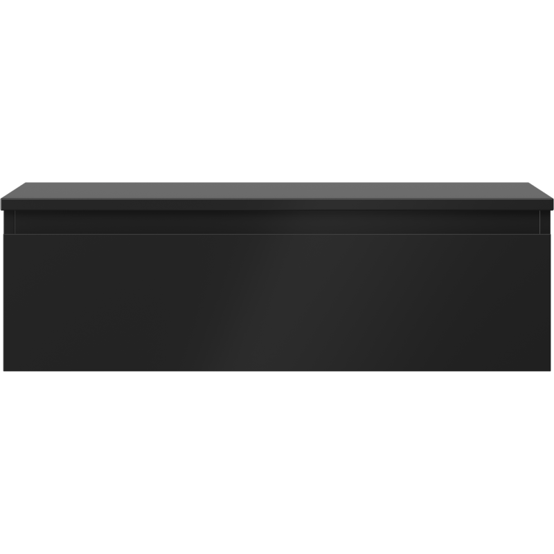 Mexen Orio dulap baie sub lavoar 80 cm cu blat, 1 sertar, negru mat - 91A10-08023-1-BFC71