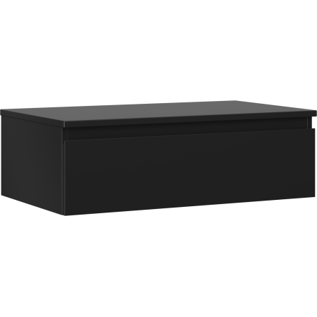 Mexen Orio dulap baie sub chiuvetă 80 cm cu blat, 1 sertar, negru mat - 91A10-08023-1-BFC71