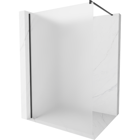 Mexen Kioto Walk-in Zuhanyfal 90 x 200 cm, 8 mm, fekete - 800-090-101-70-30