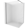 Mexen Kioto Walk-in zuhanyfal 90 x 200 cm, matt 8 mm, fekete - 800-090-101-70-30