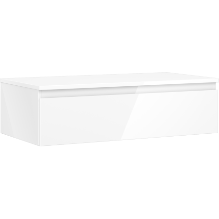 Mexen Orio dulap baie pentru chiuvetă 90 cm cu blat, 1 sertar, alb lucios - 91A10-09023-1-BFC00