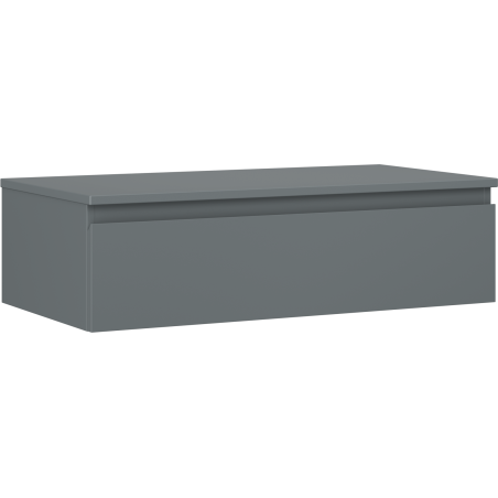 Mexen Orio fürdőszobai szekrény mosdókagyló alá, 90 cm-es munkalappal, 1 fiók, matt grafit - 91A10-09023-1-BFC66