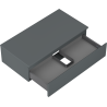 Mexen Orio dulap baie pentru chiuvetă 90 cm cu blat, 1 sertar, grafit mat - 91A10-09023-1-BFC66