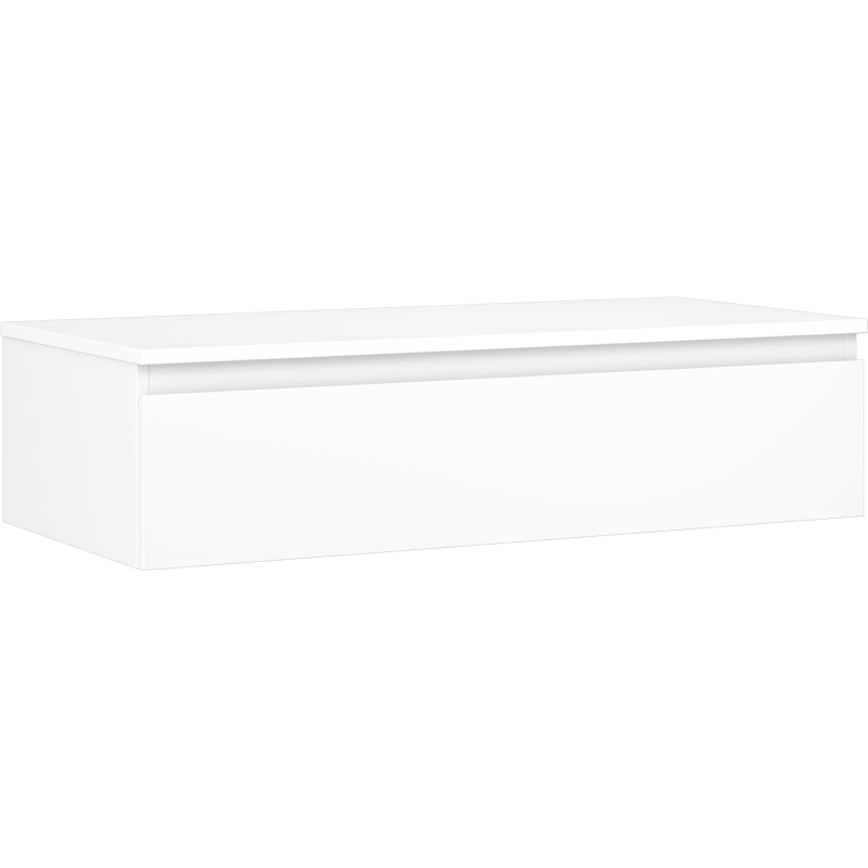 Mexen Orio dulap baie sub chiuvetă 100 cm cu blat, 1 sertar, alb mat - 91A10-10023-1-BFC01