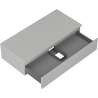 Mexen Orio dulap baie pentru lavoar 100 cm cu blat, 1 sertar, gri mat - 91A10-10023-1-BFC62