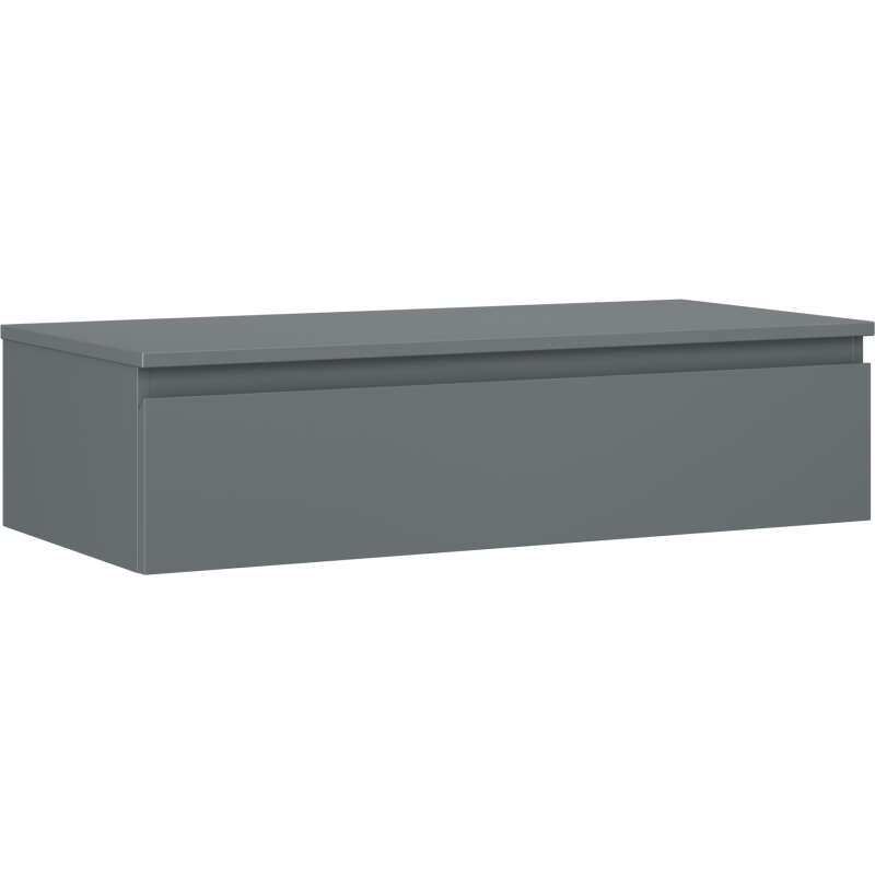 Mexen Orio fürdőszobai mosdószekrény 100 cm munkalappal, 1 fiók, matt grafit - 91A10-10023-1-BFC66