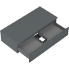 Mexen Orio dulap baie sub chiuvetă 100 cm cu blat, 1 sertar, grafit mat - 91A10-10023-1-BFC66