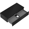 Mexen Orio dulap baie sub chiuvetă 100 cm cu blat, 1 sertar, negru mat - 91A10-10023-1-BFC71