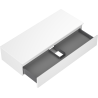 Mexen Orio mosdó alatti szekrény 120 cm munkalappal, 1 fiók, fehér matt - 91A10-12023-1-BFC01