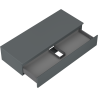 Mexen Orio dulap de baie de 120 cm pentru lavoar, cu blat, 1 sertar, grafit mat - 91A10-12023-1-BFC66