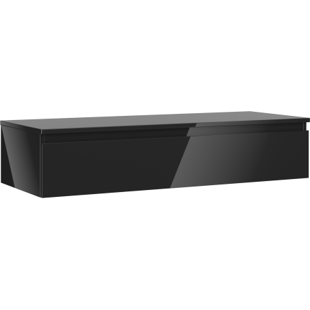 Mexen Orio dulap de baie sub chiuvetă 120 cm cu blat, 1 sertar, negru lucios - 91A10-12023-1-BFC70