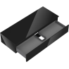 Mexen Orio dulap baie sub lavoar 120 cm cu blat, 1 sertar, negru lucios - 91A10-12023-1-BFC70