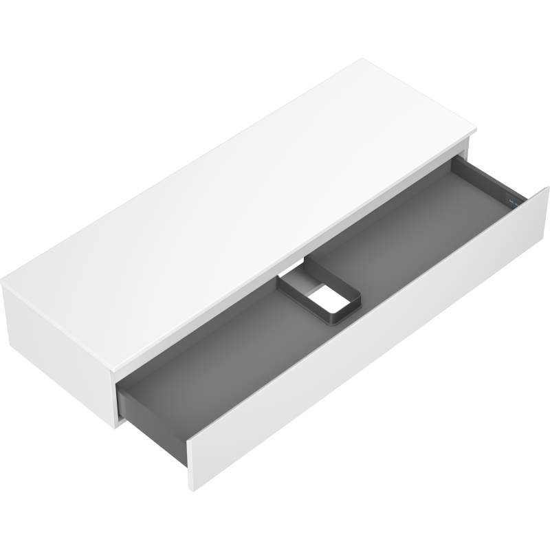 Mexen Orio dulap baie cu blat pentru lavoar 140 cm, 1 sertar, alb mat - 91A10-14023-1-BFC01