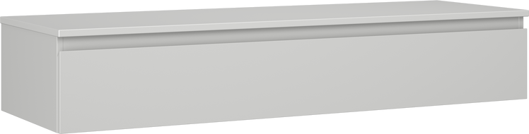 Mexen Orio dulap baie sub chiuvetă 140 cm cu blat, 1 sertar, gri mat - 91A10-14023-1-BFC62