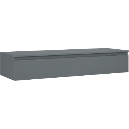 Mexen Orio dulap baie sub chiuvetă 140 cm cu blat, 1 sertar, grafit mat - 91A10-14023-1-BFC66
