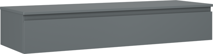 Mexen Orio dulap baie sub chiuvetă 140 cm cu blat, 1 sertar, grafit mat - 91A10-14023-1-BFC66