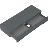Mexen Orio dulap baie sub chiuvetă 140 cm cu blat, 1 sertar, grafit mat - 91A10-14023-1-BFC66